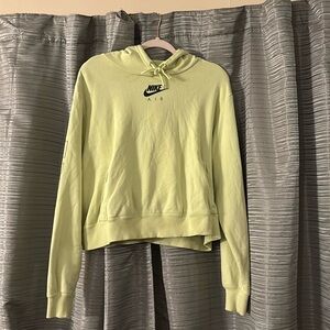 Nike Air printed hoodie. Size: 1X. Color: neon yellow/green.